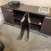 Espresso 4 Door Credenza Sidebar Storage Cabinet